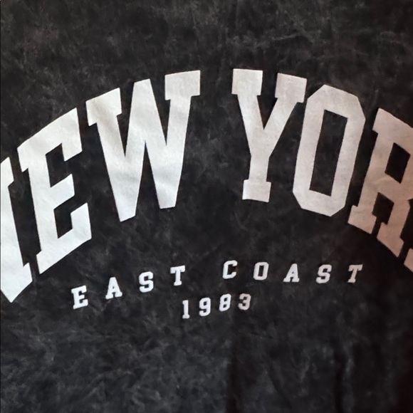 NEW YORK East Coast 1983 Graphic Tee NWT Size XL 100% Cotton Grunge T-Shirt Top - Picture 6 of 6